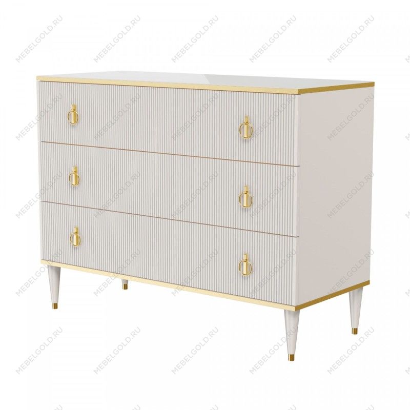 Комод Римини СОЛО (Слоновая кость/Золото) РМКМ-1(s)