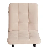 Стул обеденный Medeo, LT, флок, бежевый/черный, 7, 45х56х89 см | изображение 5