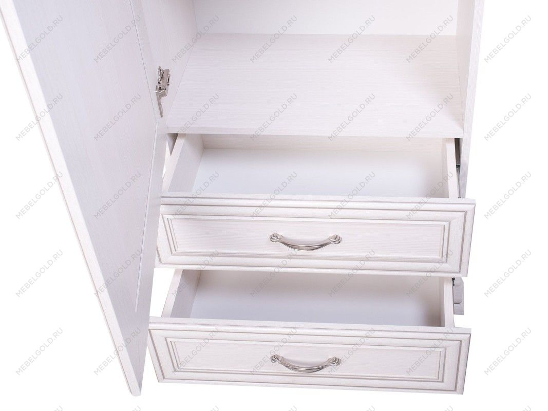 Шкаф 1-створчатый Тиффани 1D2S вудлайн кремовый | изображение 5