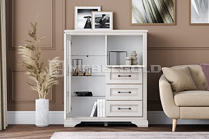 Тумба Стилиус KOM1W1B3S с подсветкой (Лиственница сибирская)