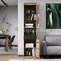 Лобня - Шкаф с витриной Джаггер 1V1D1SN