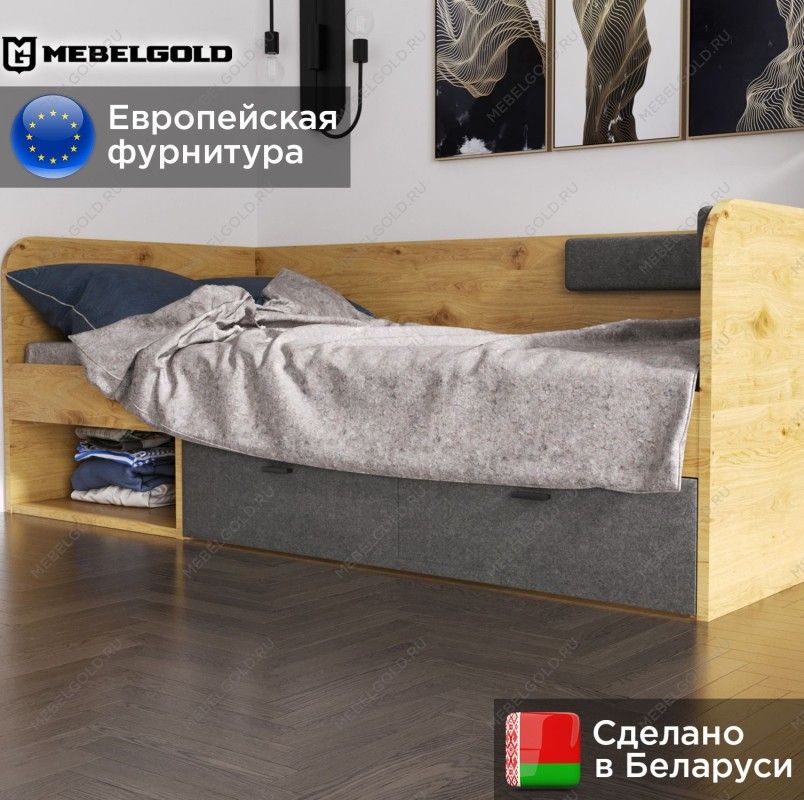 Кровать Грейс LOZ90 без мягких элементов | изображение 1