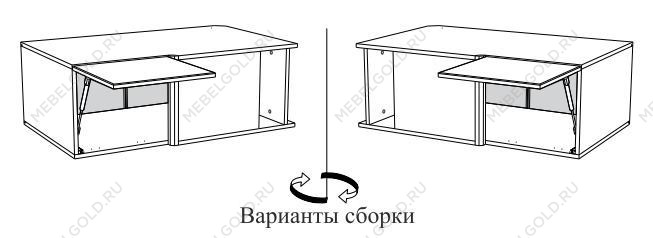 Шкаф АГУ-100, Женева (1000*600*360) Дуб Палермо/Серый камень , 22057 | изображение 1