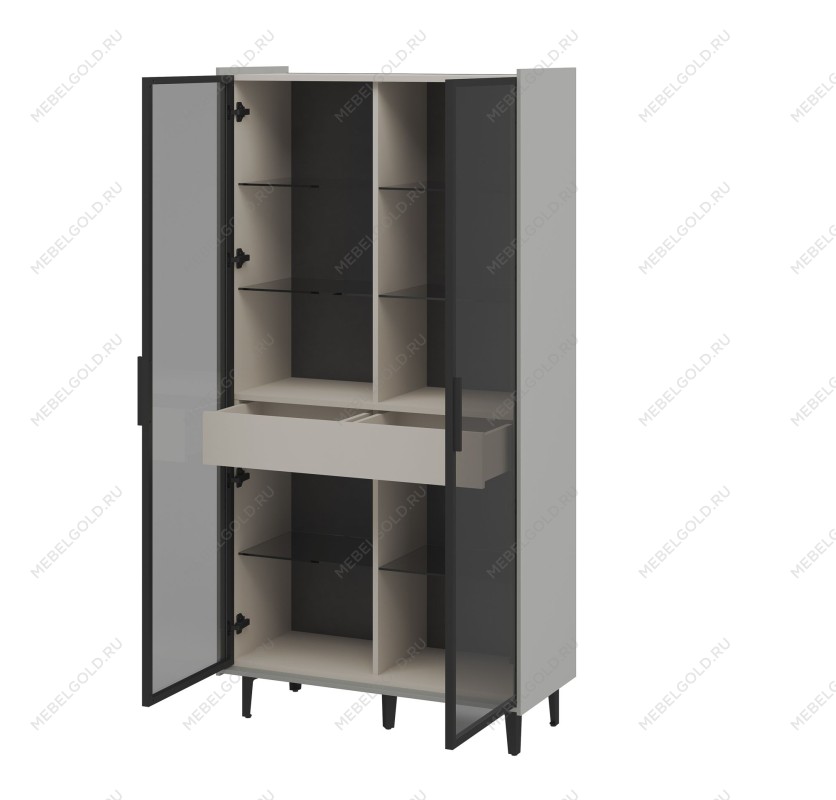 Шкаф комбинированный Модена Лунный камень МН-048-22 | изображение 1