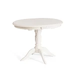 Стол STEFANO, бук, мдф, 100+30x80x77см, Ivory white | изображение 3