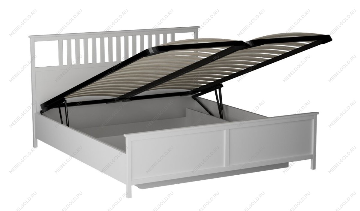 Кровать 1800 NEW с подъемным механизмом, Фрея (1900*2092*1104) Белый