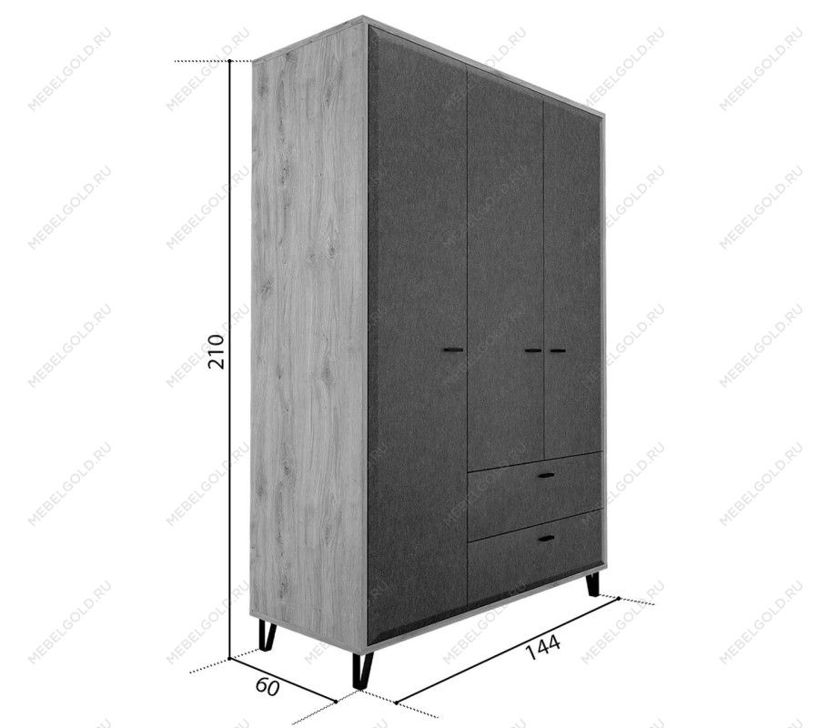 Шкаф Грейс SZF3D2S | изображение 4