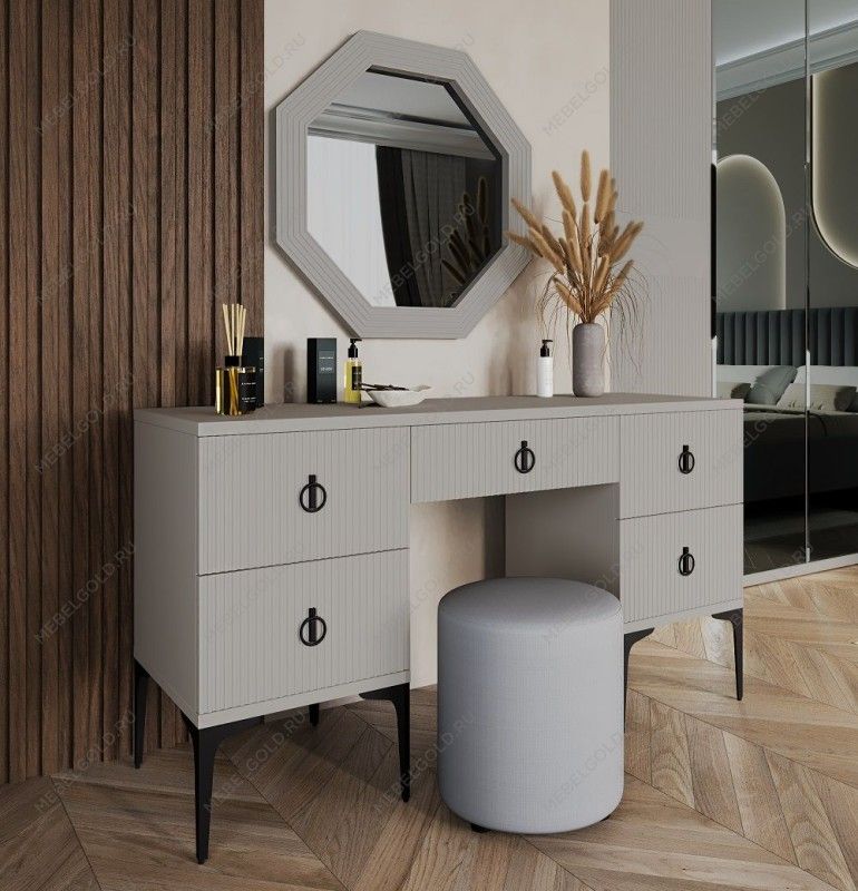 Зеркало Стелла светло серый камень | изображение 2