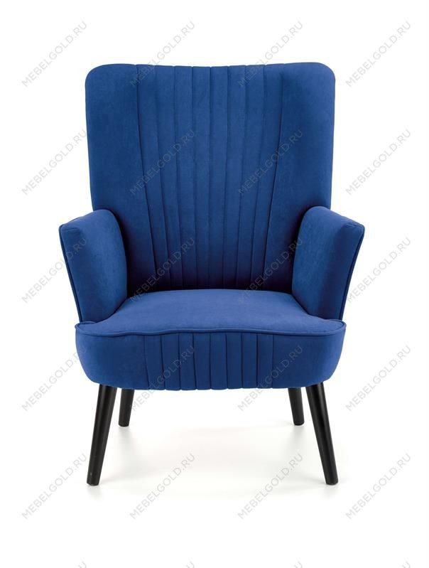 Кресло Halmar DELGADO (темно-синий/черный) | изображение 5