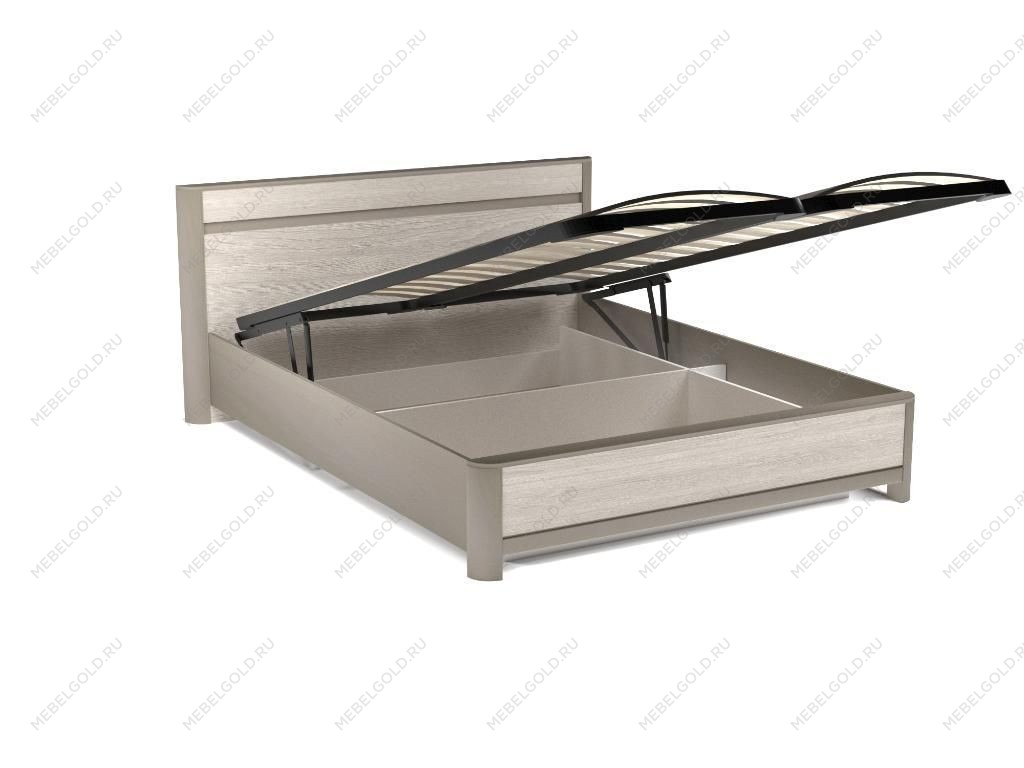 Кровать 1600 с подъемным механизмом, Лацио (1800*2164*900) Серый камень