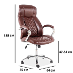 Кресло компьютерное Signal Q-557 (коричневый) | изображение 1