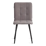 Стул обеденный Bari (2 шт. в упаковке), LT, велюр, серый/черный, 29, 41х55х89 см | изображение 4