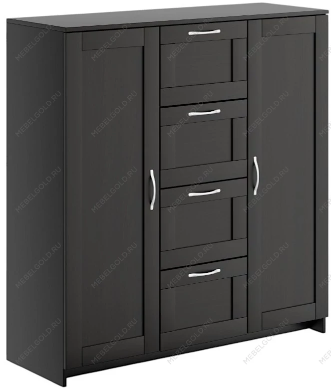 БРИМНЭС / СИРИУС тумба ИКЕА / IKEA 2 двери и 4 ящика 117х123 Дуб Венге