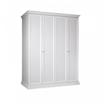 Шкаф 4-х дв. для платья и белья (без зеркал) Амели дуб АМШ2/4