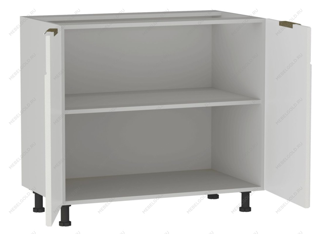 Стол 2-х дверный С-90, Берта (900*528*820) Экокожа Белый, 25310 | изображение 1