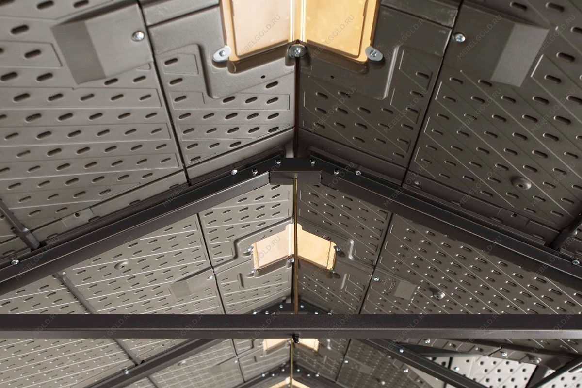 Сарай пластиковый WoodLook 15*8 DD | изображение 6