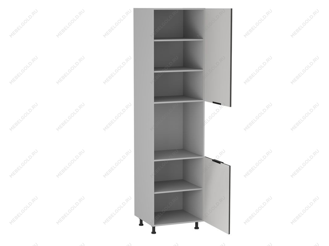 Шкаф-пенал 960 ПГ-60, Ватель (600*566*2406) Экокожа Серый, 23335 | изображение 1