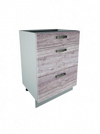 Кухонный шкаф-стол Alesia 3S/60-F1 дуб анкона