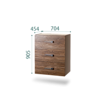 Комод Bogemia Fly Wood Wo (Мокка) (Novabuk/Хром) БМКМ-1