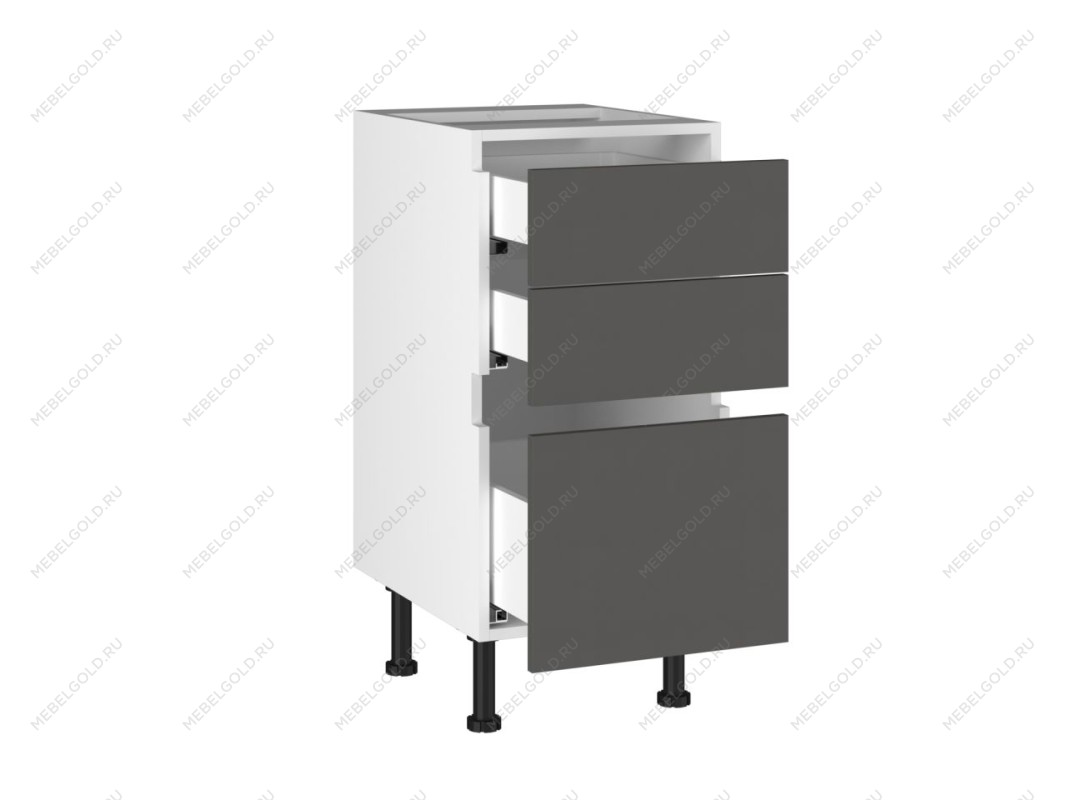 Стол с ящиками СЯ-40 Start Soft Boyard, Виста (400*523*870) Экокожа Серый, 26618 | изображение 1