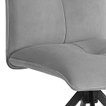 Стул обеденный Sweet, поворотный механизм 360, велюр, серый, 29 | изображение 7