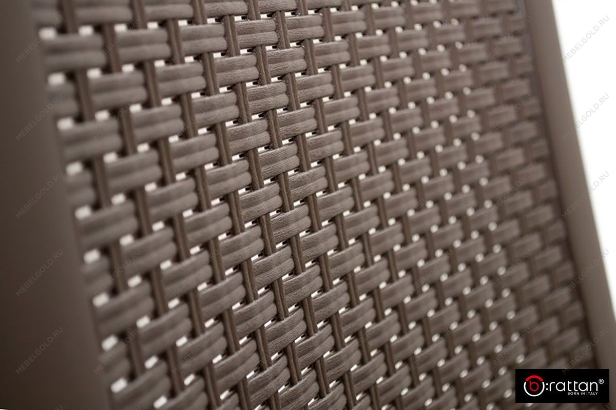 Шезлонг B:rattan MIAMI складной, коричневый | изображение 5