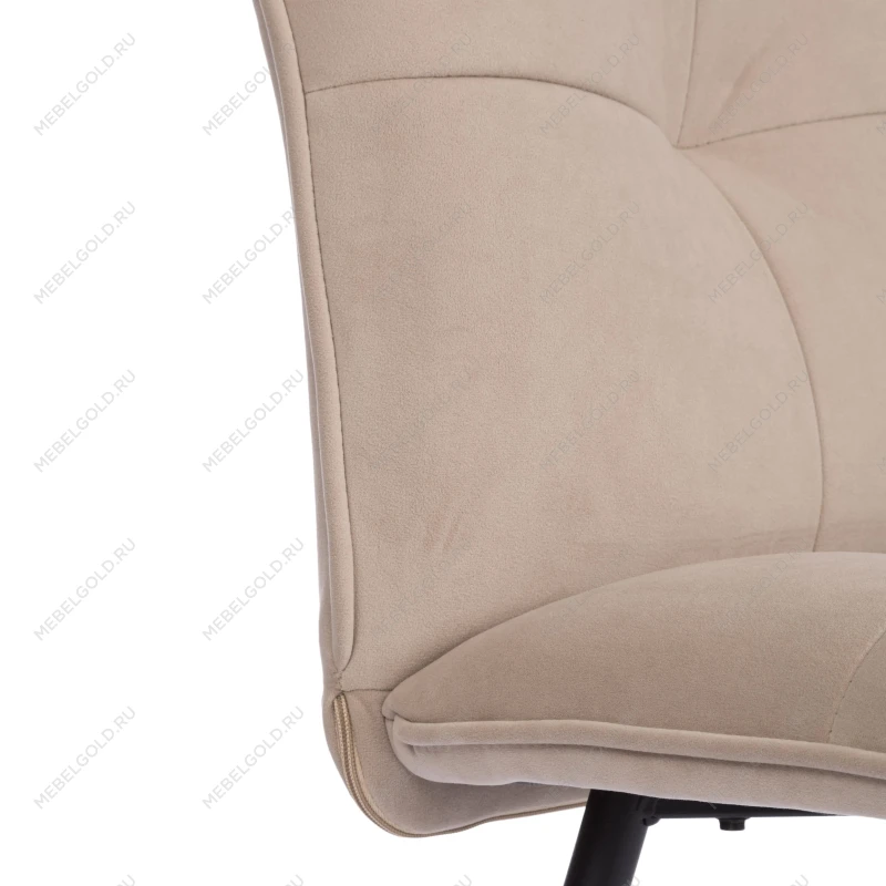 Стул обеденный Sweet, флок, бежевый/черный, 7, 46х55х88 | изображение 7