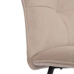 Стул обеденный Sweet, флок, бежевый/черный, 7, 46х55х88 | изображение 7