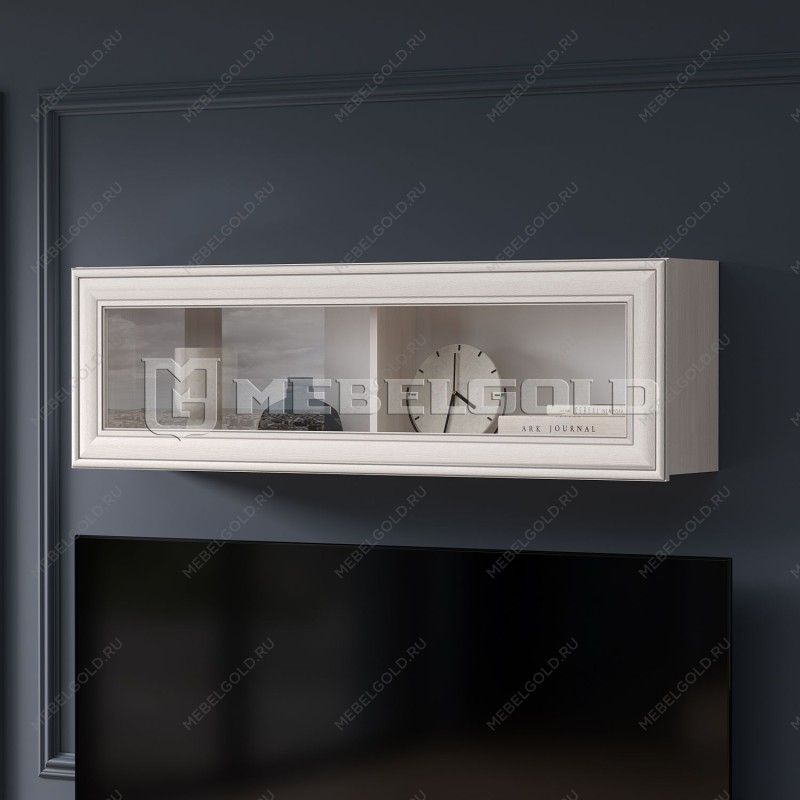 Полка навесная Тиффани 1V вудлайн кремовый | изображение 2