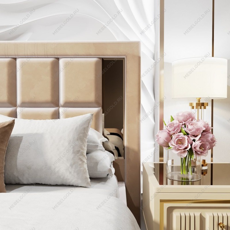 Кровать Замира 160x200 см бежевый | изображение 3