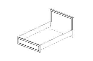 Кровать Тиффани 160 вудлайн кремовый