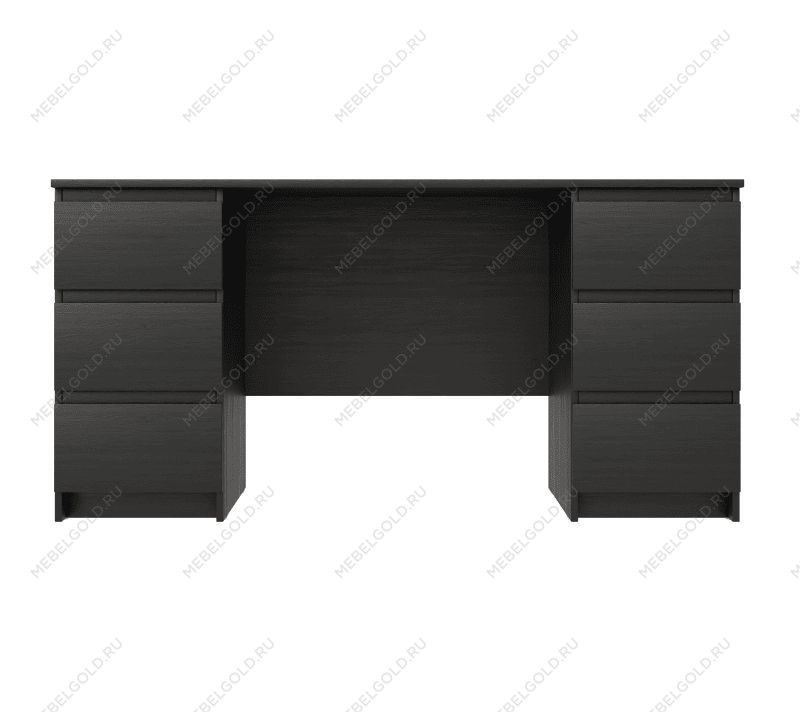 КАСТОР (KULLEN) стол письменный ИКЕА / IKEA 6 ящиков 151х65 Дуб Венге | изображение 1