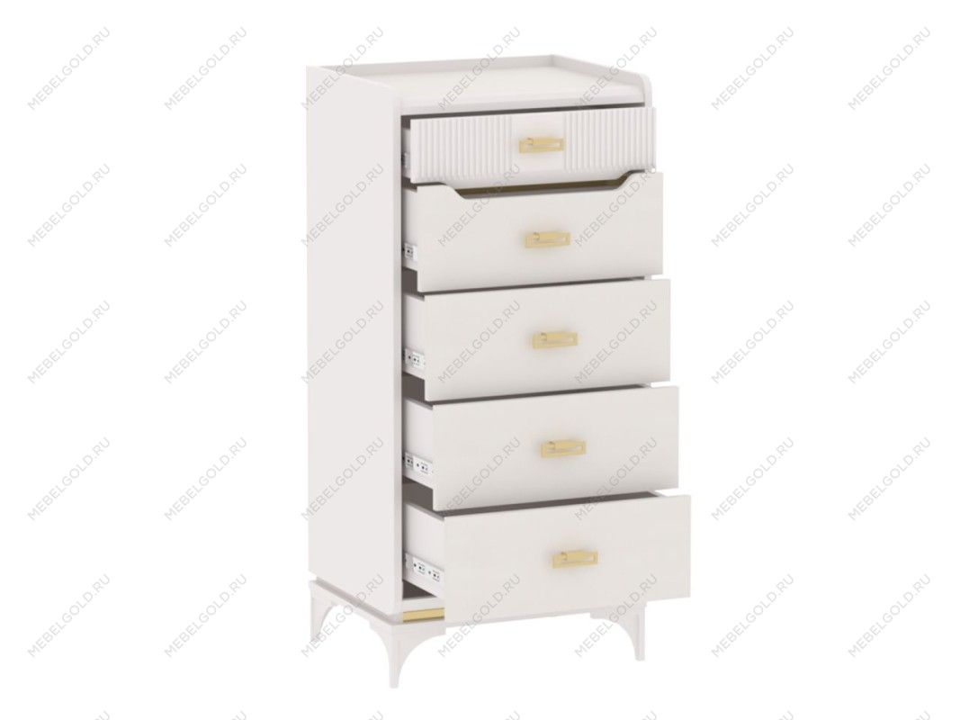 Комод высокий, Сиде (550*447*1171) Белый, 12904 | изображение 1