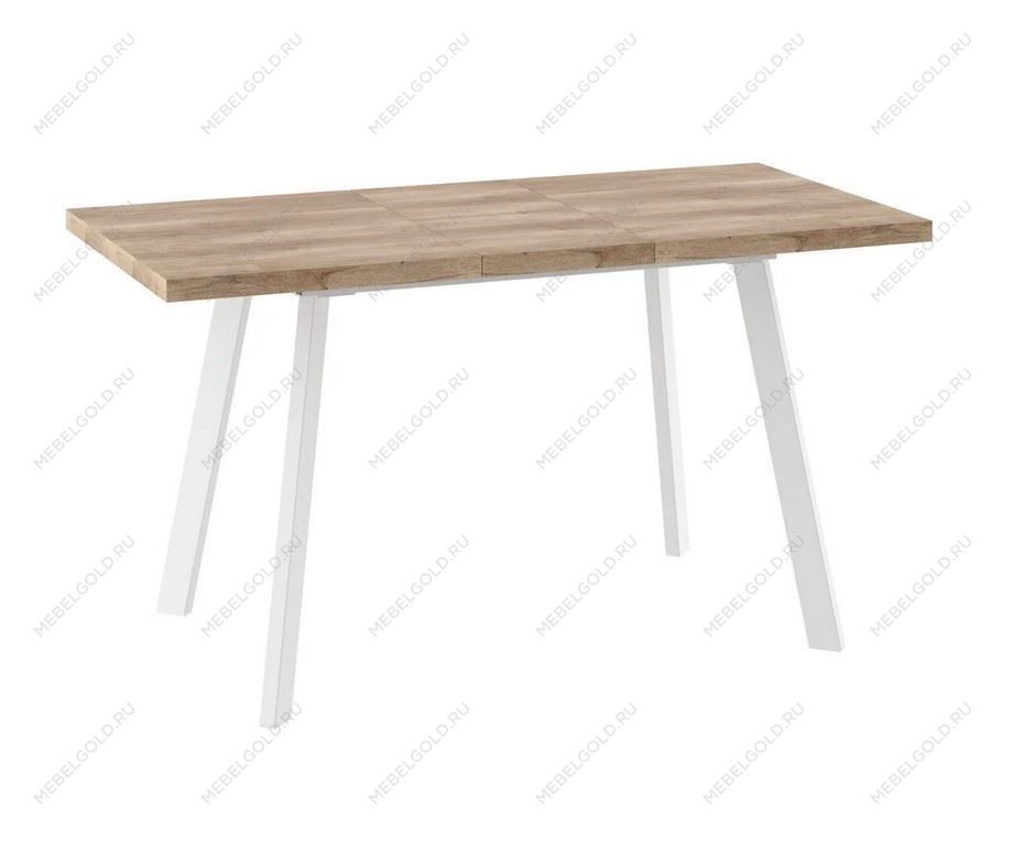 Стол раздвижной Бьерн-110 (Дуб каньон/Белый) 110(142)х70 | изображение 1