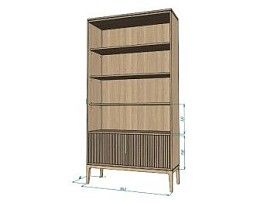 Стеллаж Bryce (Дуб Честерфилд)