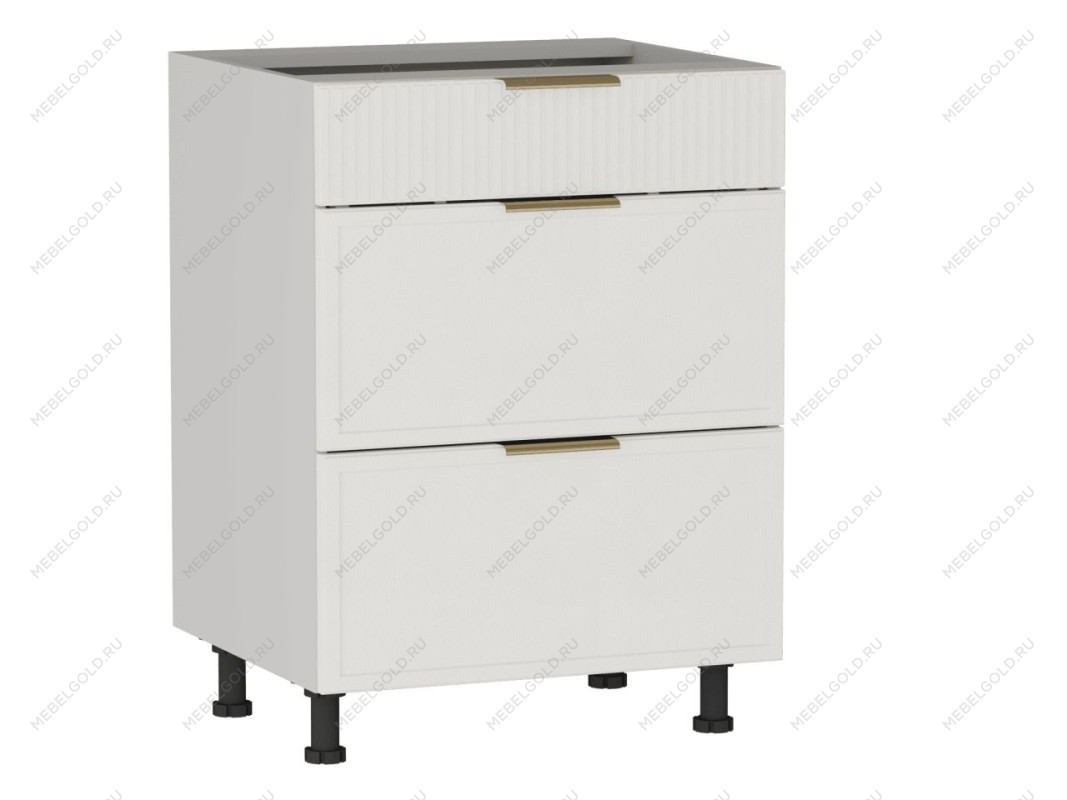 Стол с ящиками СЯ-60 (140/284), Берта (600*528*820) Экокожа Белый, 25324