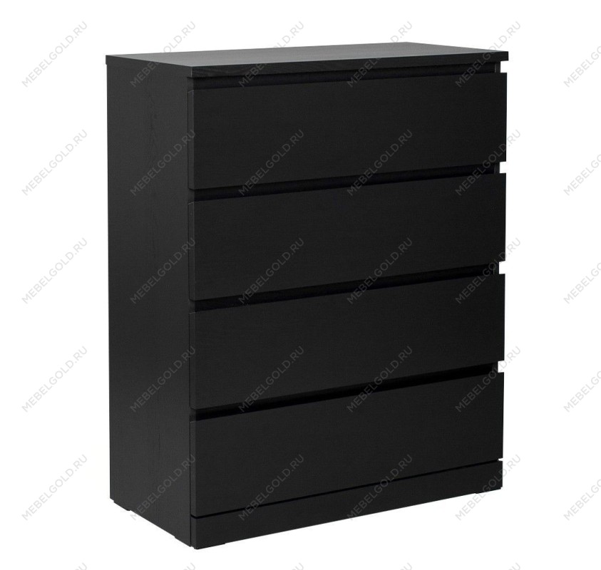 МАЛЬМ / VARMA Комод ИКЕА / IKEA 4, 80x100x40, шпон, черный