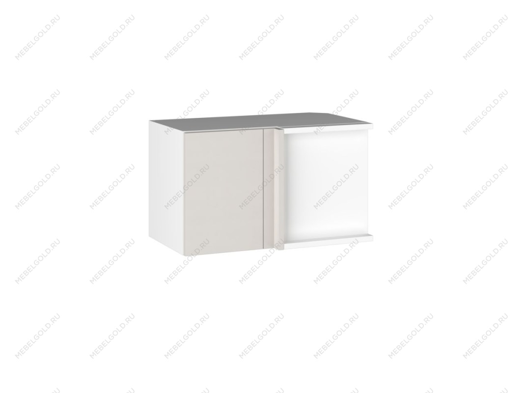 Шкаф АГУ-60 (360) левый, Виста (600*334*360) Экокожа Белый, 26314