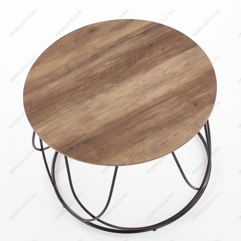 Стол журнальный Halmar NUBIRA (орех/черный) | изображение 1