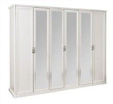 Шкаф Мишель 6-дверный белый матовый