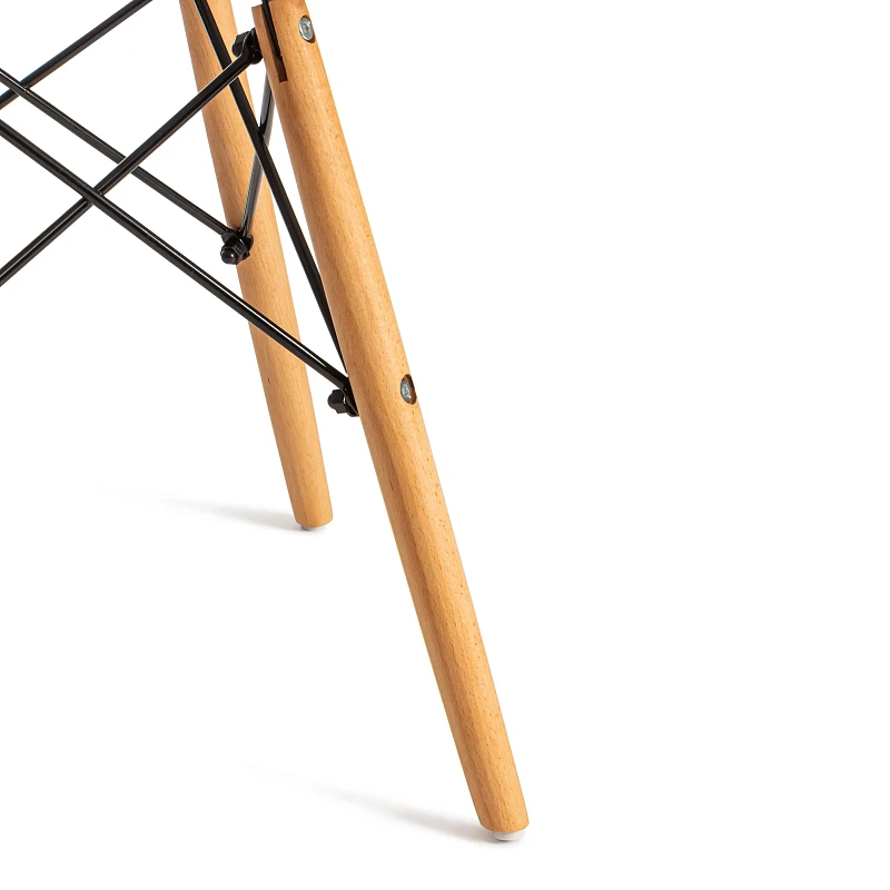 Стул CINDY (EAMES) (mod. 1801), дерево бук/металл/сиденье пластик, 45x51x82 см, Light pink (светло-розовый) | изображение 7