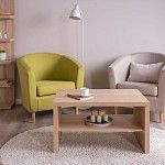 ЛАКК / ЭНКЕЛЬ Журнальный стол ИКЕА / IKEA 82С, тамбурат, дуб беленый | изображение 4