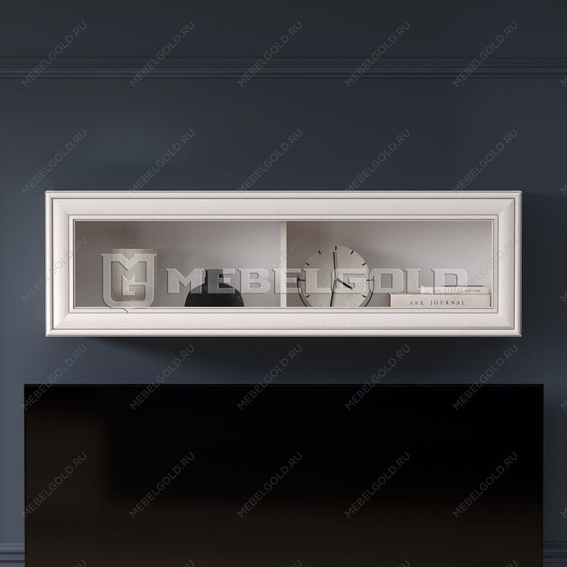 Полка навесная Тиффани 1V вудлайн кремовый | изображение 1