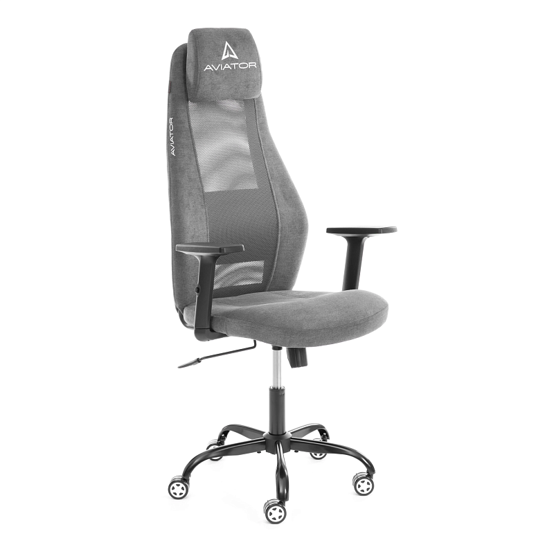 Кресло AVIATOR PLT metalBL, ткань, серый, KUB 05/W-12