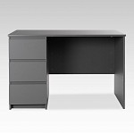 КАСТОР (KULLEN) стол письменный 3 ящика 116х65 серый | изображение 1