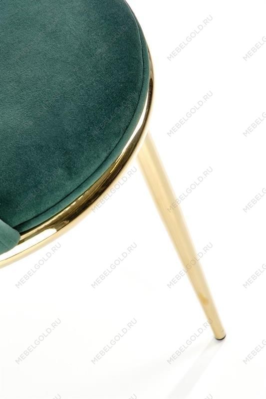 Стул кухонный Halmar K460 (темно-зеленый/золотой) | изображение 2
