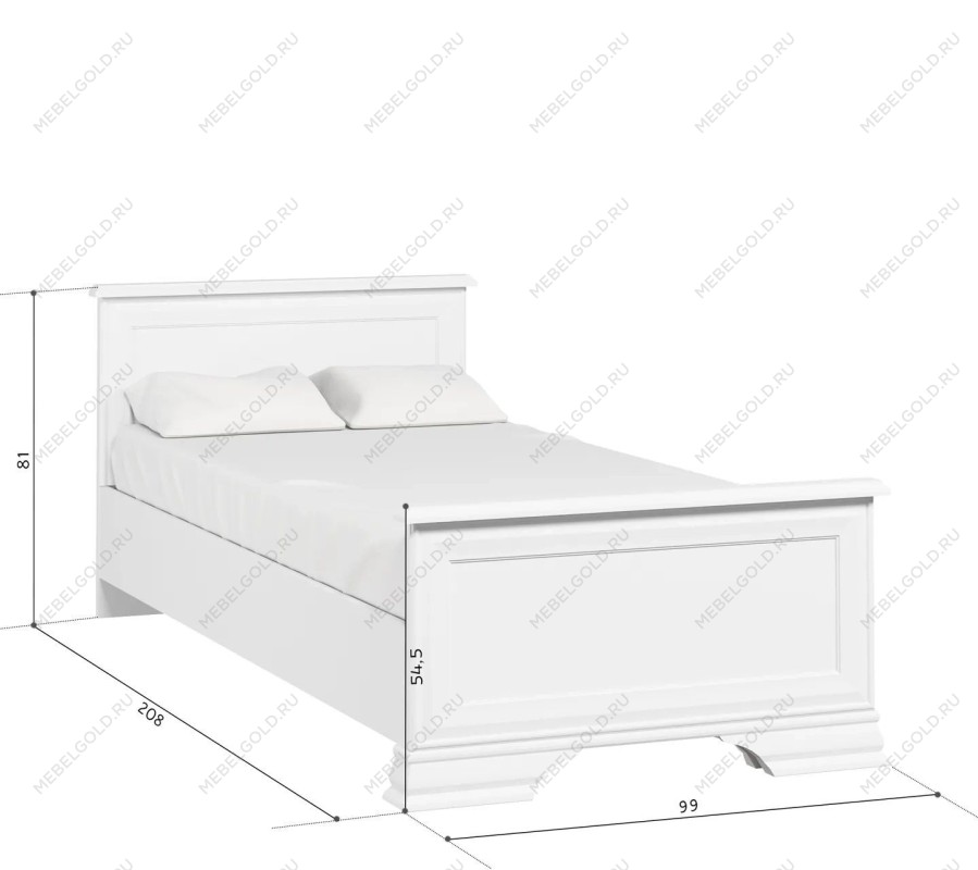 Кровать Кентаки LOZ/90x200 белый | изображение 2