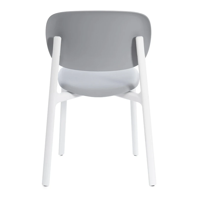 Стул ADORE (mod. XRB-1025), пластик, серый / белый (grey / white), 41 х 53 х 81,5 см | изображение 3