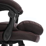 Кресло Chief metalBL, кож/зам/ткань, коричневый/коричневый стеганный, 36-36/36-36 стеганный/TW-24 | изображение 9