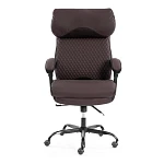 Кресло Chief metalBL, кож/зам/ткань, коричневый/коричневый стеганный, 36-36/36-36 стеганный/TW-24 | изображение 5